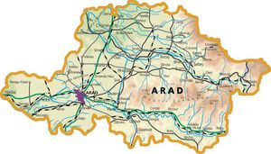 Harta judetului Arad