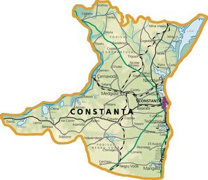 Harta judetului Constanța